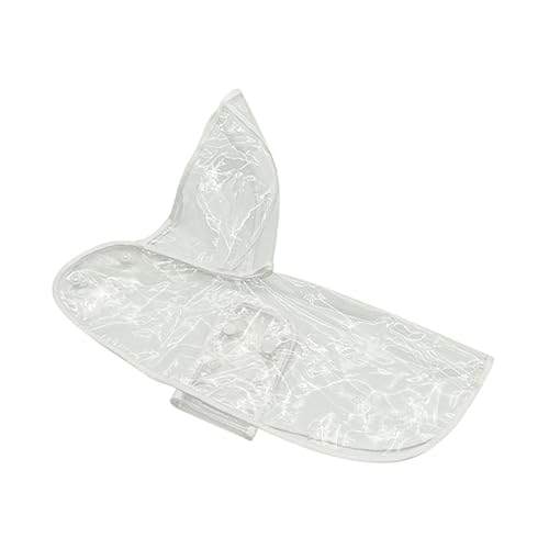 PEPLAYTAL Wasserdichter Hunderegenmantel mit Kapuze Transparenter Eva Hundemantel Leichter Faltbarer Welpen Regenmantel für Kleine und Mittelgroße Hunde Praktischer Outdoor Schutz bei von PEPLAYTAL