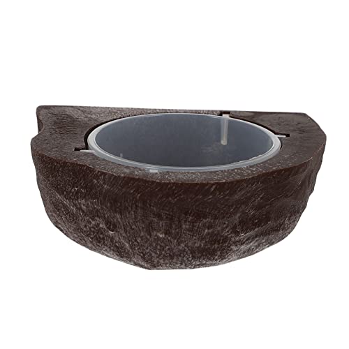 PEPLAYTAL Wasserzufuhr Wasserschale für Reptilienbecken Haustier Schüssel Futterspender Fütterung Easy putz Reptilienzubehör wasserflasche Reptilientrinker Wassernapf für Reptilien pp rot von PEPLAYTAL