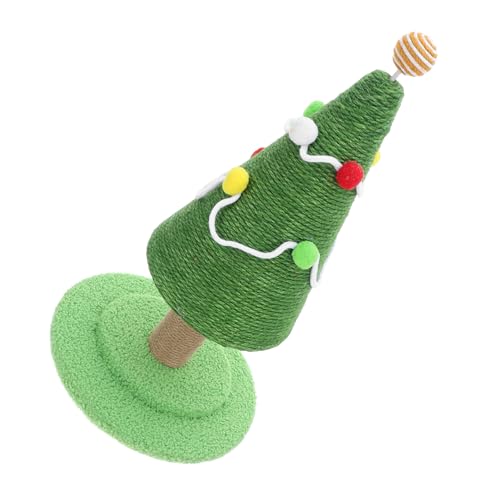 PEPLAYTAL Weihnachtlicher Katzenkratzbaum Sisalkratzsäule Hoch mit Pompons Stabiles Katzenkletterspielzeug für Natürliches und Kletterverhalten Platzsparend für Wohnung und Innenräume PEPLAYTAL Weihnachtlicher Katzenkratzbaum Sisalkratzsäule Hoch mit Pompons Stabiles Katzenkletterspielzeug für Natürliches und Kletterverhalten Platzsparend für Wohnung und Innenräume von PEPLAYTAL
