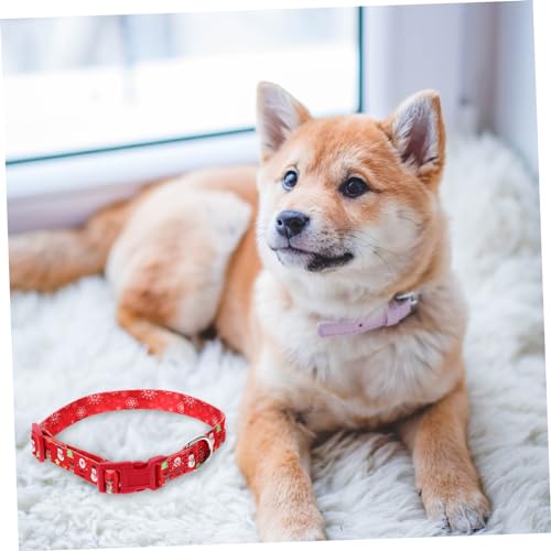 PEPLAYTAL Weihnachtliches Hundehalsband Verstellbar mit Sicherheitsverschluss Robust und Komfortabel für Kleine Hunde und Welpen Festliches Design für Party und Outdoor Einsatz PEPLAYTAL Weihnachtliches Hundehalsband Verstellbar mit Sicherheitsverschluss Robust und Komfortabel für Kleine Hunde und Welpen Festliches Design für Party und Outdoor Einsatz von PEPLAYTAL