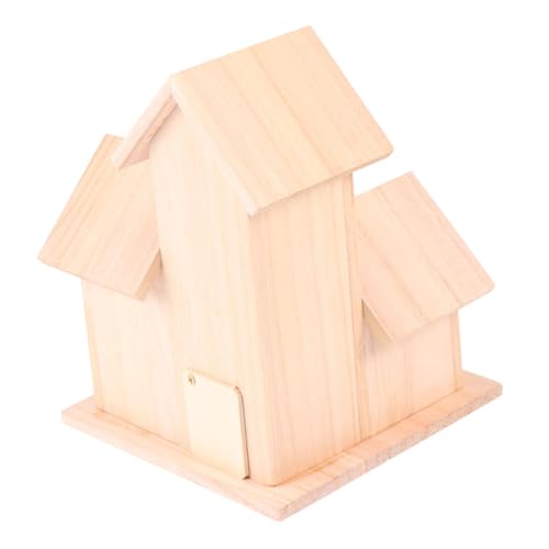 PEPLAYTAL Zimmer Vogelhaus aus Holz Kreatives für Garten Geräumiges Vogelheim für Kanarienvögel Papageien und Andere Kleine DIY Dekoration und Spielmöglichkeiten PEPLAYTAL Zimmer Vogelhaus aus Holz Kreatives für Garten Geräumiges Vogelheim für Kanarienvögel Papageien und Andere Kleine DIY Dekoration und Spielmöglichkeiten von PEPLAYTAL