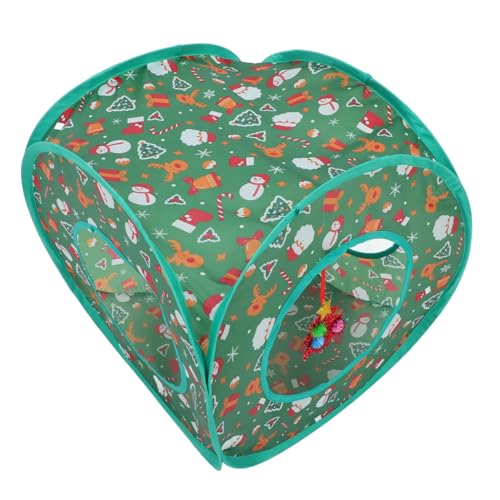 PEPLAYTAL Zusammenklappbarer Katzentunnel Tunnel Für Katzen Katzentunnel Drinnen Katzenspielzeugtunnel Katzenspielzeug Für Wohnungskatzen Katzenspieltunnel Katzenversteck Green Polyester PEPLAYTAL Zusammenklappbarer Katzentunnel Tunnel Für Katzen Katzentunnel Drinnen Katzenspielzeugtunnel Katzenspielzeug Für Wohnungskatzen Katzenspieltunnel Katzenversteck Green Polyester von PEPLAYTAL
