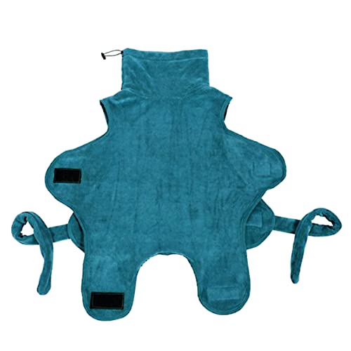 PEPLAYTAL plüschige Robe Kühlung für Hunde Körperpflege Haustierbad extra Hundebecken groß Hundebademantel Hunde-Pyjama Nachthemd für Haustiere Haustier schnell trocknender Bademantel Green von PEPLAYTAL