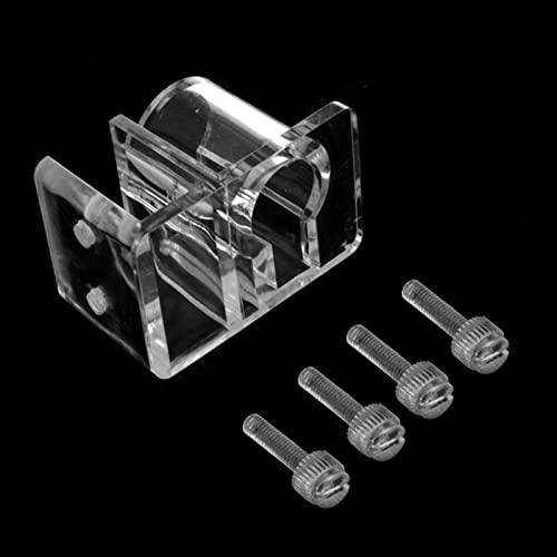 PEPWE Für Schlauchhalter Wasserrohrschelle Acryl Feste Clip Verstellbare Aquarium Zubehör Schläuche Halter Clip von PEPWE
