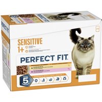 PERFECT FIT Nassfutter Katze, Adult, Sensitive, Multipack 2 Varietäten in Sauce 12x85g PERFECT FIT Nassfutter Katze, Adult, Sensitive, Multipack 2 Varietäten in Sauce 12x85g von PERFECT FIT
