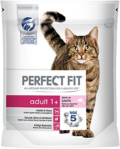 Perfect Fit Cat Trocken Adult 1 plus reich an Lachs, 750 g von Perfect Fit