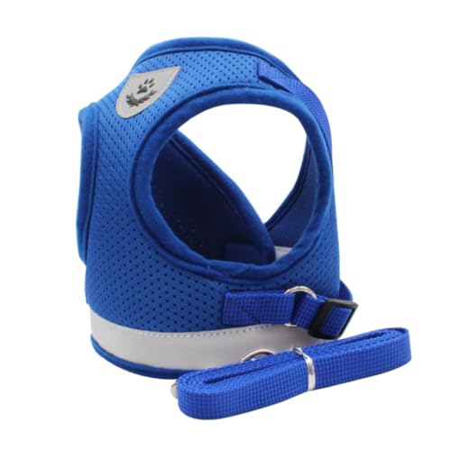PERSELOSO 1 Satz Haustierweste Kühlung Für Welpengeschirr Körperpflege Cool Kühlweste Nicht Hundeweste Haustiere Hundegeschirr Mit Leine Haustierbedarf Kleines Hundegeschirr Polyester Blue von PERSELOSO