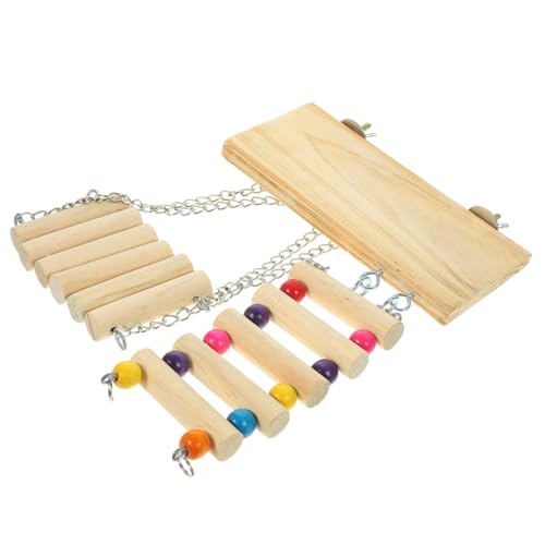 PERSELOSO 1 Satz Holz Vögel Perch Plattform mit Leiter und Schaukel Vogelspielzeug für Papageien und Wellensittiche Vielseitiges Zubehör Spiel und Training PERSELOSO 1 Satz Holz Vögel Perch Plattform mit Leiter und Schaukel Vogelspielzeug für Papageien und Wellensittiche Vielseitiges Zubehör Spiel und Training von PERSELOSO