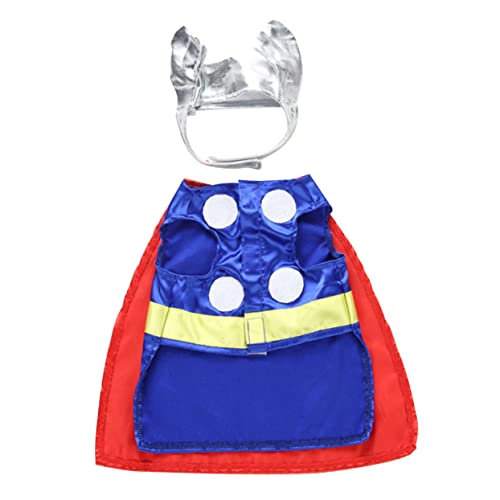 PERSELOSO 1 Satz Hundekleidung Welpenkleidung Cosplay Outfits Halloween-hundetuch Dalmatiner Chihuahua Haustier Halloween Halloween Kostüme Große Klein Polyester Rot von PERSELOSO