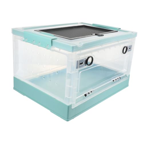 PERSELOSO 1 Satz Isolierter Haustierkäfig drinnen Atmungsaktives Tierterrarium Kleiner Tierkäfig Hamsterkäfige Zucht meerschweinchen käfig Hamsterhaus Tier Haustier Terrarium Plastik Blau von PERSELOSO