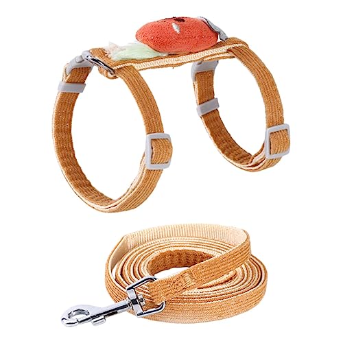 PERSELOSO Verstellbares Kätzchengeschirr mit Leine Karottenmuster Ergonomisches Design Ausbruchsicheres Katzenzubehör für Kleine Katzen PERSELOSO Verstellbares Kätzchengeschirr mit Leine Karottenmuster Ergonomisches Design Ausbruchsicheres Katzenzubehör für Kleine Katzen von PERSELOSO