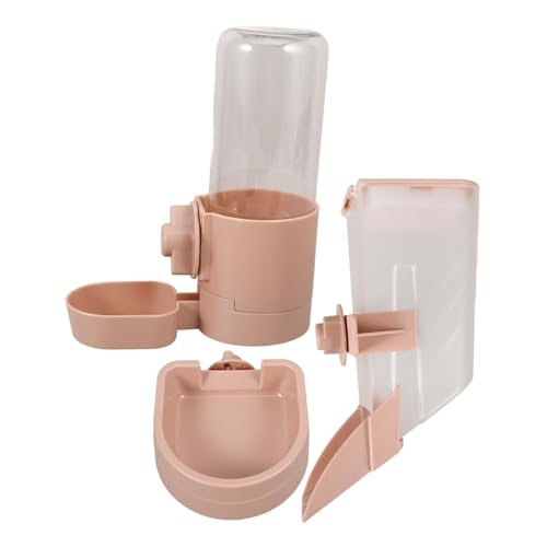 PERSELOSO 1 Satz automatische Wasserzufuhr katzentränke Haustier Trinkbrunnen Tierfutterspender für Hunde Welpe Haustiere wasserspender Hund wasserflasche Haustier-Wasserflasche Abs Rosa von PERSELOSO