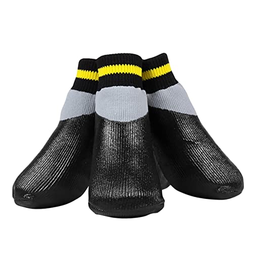 PERSELOSO 1 Satz wasserdichte Booties Socken Haustier Hundesocke Klein Hündchen Hundestiefel Für Verletzte Pfoten Wasserdicht Socken Für Hundeschuhe Für Hundeschuhe Mittlerer Größe Schuhhund von PERSELOSO