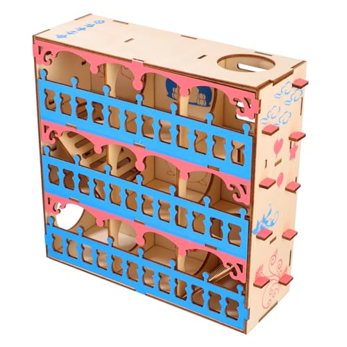 PERSELOSO 1stück Holz Hamster Labyrinth Tunnel Spielzeug Für Kleintiere Aktivitäts Und Bewegungsspielzeug Für Hamster Und Andere Kleine Haustiere Fördert Spaß Und Gesundheit von PERSELOSO