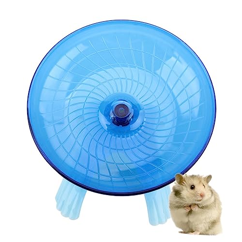 PERSELOSO 1 Stück Hamster Laufrad Form Eines Fliegenden Untertellers Trainingsscheibe für Kleine Haustiere Blau für Hamster Rennmäuse und Fördert Gesunde Bewegung von PERSELOSO
