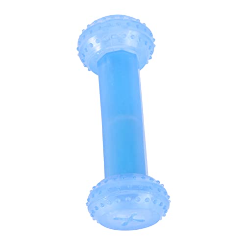 PERSELOSO 1 Stück Hundeeisknochen Quietschspielzeug für Hunde aus Plüsch Haustier Hundekauen Welpen kauen undicht Beißspielzeug für Hunde Hundekühlspielzeug für den Sommer Blue von PERSELOSO