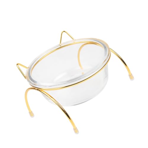 PERSELOSO 1 Stück Katzennapf Aus Glas Haustierschalen Erhöhte Katzenfutterschale Schüsseln Katze Futterspender Essen Fütterung Erzogen Katzennäpfe Haustiernapf Erhöhter Hundenapf Hoch Eisen von PERSELOSO