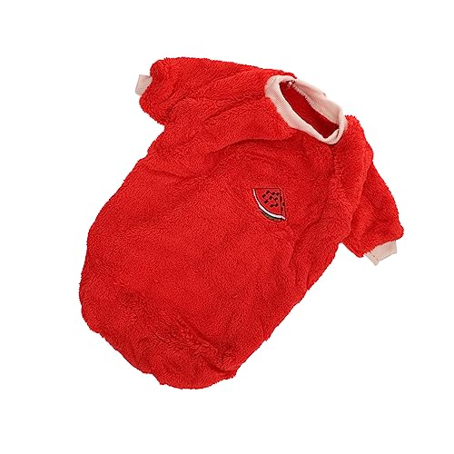 PERSELOSO 1 Stück Kleidung Für Haustiere Hundestoff Hunde Kapuzenpullover Dackel Plüsch Hundemantel Themenkleidung Hunde Outfit Haustier Winterkleidung Haustier Partykleidung von PERSELOSO