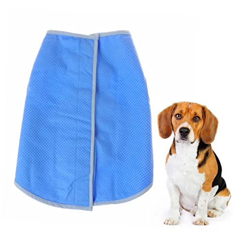 PERSELOSO 1 Stück Kühlmantel für Haustiere Kleiner hundemantel züchten Mittel Sonne für Hunde Hundepullover Welpe Körperpflege Dog Cooling Vest Kühlweste für Hunde Haustiere Sommerweste Blue von PERSELOSO