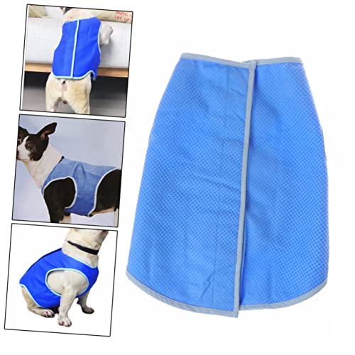 PERSELOSO 1 Stück Kühlweste für Welpen Dog Costume hundegeschenk Dog Accessories Dog Cooling Vest hundezubehör Welpenkleidung für kleine Hunde Haustier Sommer Stoff Kühlweste für Hunde Blue von PERSELOSO