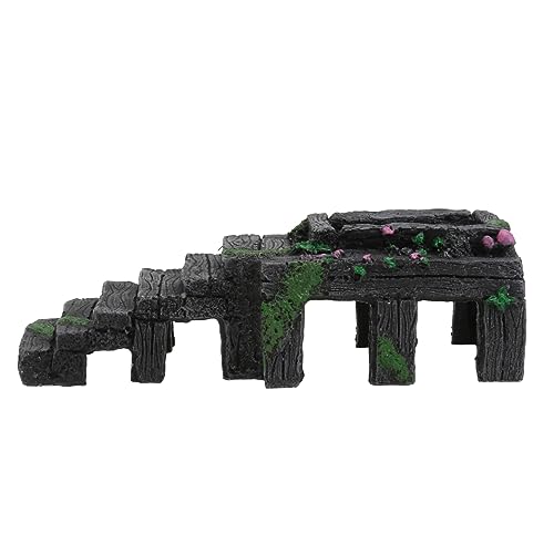 PERSELOSO 1 Stück Schildkrötenterrasse Reptilien Terrarium Luftstein Schildkrötentanks Fischtankbrücke Schildkrötenaquarium Versteck Aquarium Pflanzenhalter Aquarium Kies Aquarium von PERSELOSO