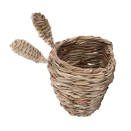PERSELOSO 1 Stück Stylisches Handgefertigtes Gras Woven Haustiernest für Kaninchen und Chinchillas Gemütliches Schlafnest und Sicher für Kleine Tiere für Warmes und Geschütztes Zuhause PERSELOSO 1 Stück Stylisches Handgefertigtes Gras Woven Haustiernest für Kaninchen und Chinchillas Gemütliches Schlafnest und Sicher für Kleine Tiere für Warmes und Geschütztes Zuhause von PERSELOSO