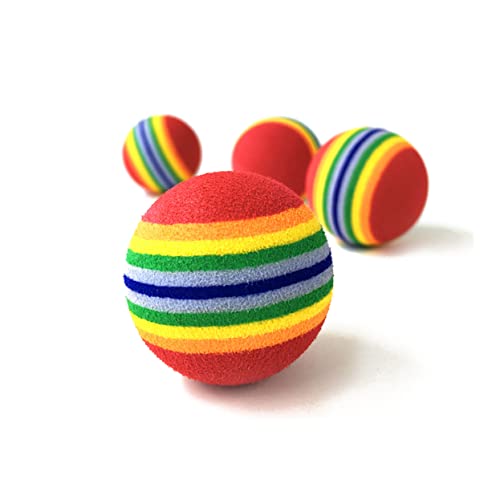 PERSELOSO 12 Stück Eva Regenbogen Snackbälle für Hunde Interaktives Kauspielzeug für Training und Spaß im Freien für Kleine Haustiere PERSELOSO 12 Stück Eva Regenbogen Snackbälle für Hunde Interaktives Kauspielzeug für Training und Spaß im Freien für Kleine Haustiere von PERSELOSO