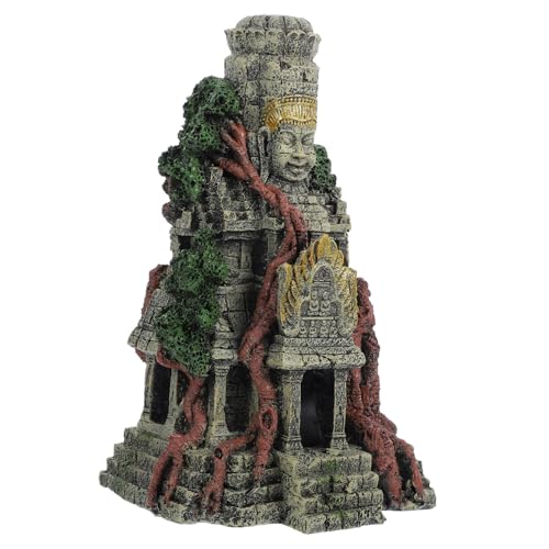 PERSELOSO 1Stück Aquarium Dekoration Alter Tempel Ornament aus Harz für Fischtank Simulation für Süß und Salzwasserumgebungen zu Reinigen PERSELOSO 1Stück Aquarium Dekoration Alter Tempel Ornament aus Harz für Fischtank Simulation für Süß und Salzwasserumgebungen zu Reinigen von PERSELOSO
