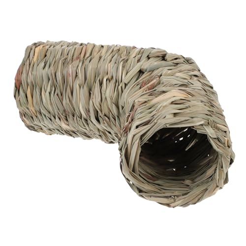 PERSELOSO 1Stück Hamster Stroh Nest für Kleintiere Dekoratives Schlafnest mit Öffnungen Natürlicher Tunnel für Hamster Meerschweinchen und Andere Haustiere Langlebiges und Sicheres von PERSELOSO