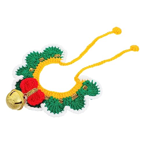 PERSELOSO 1Stück Haustier Strickhalsband mit Glöckchen und Schleife für Katzen und Kleine Festliches Kostümzubehör für Weihnachten und Besondere Anlässe PERSELOSO 1Stück Haustier Strickhalsband mit Glöckchen und Schleife für Katzen und Kleine Festliches Kostümzubehör für Weihnachten und Besondere Anlässe von PERSELOSO