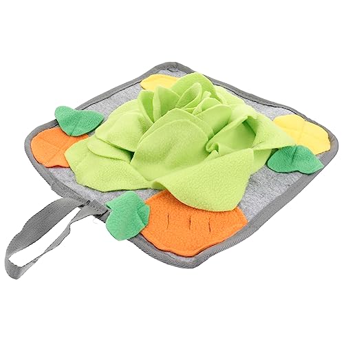 PERSELOSO Fleece Futtermatte Für Kaninchen rutschfeste Unterseite Mit Gurten Zum Aufhängen Schnüffelmatte Für Haustiere Trainingsmatte Für Häschen von PERSELOSO