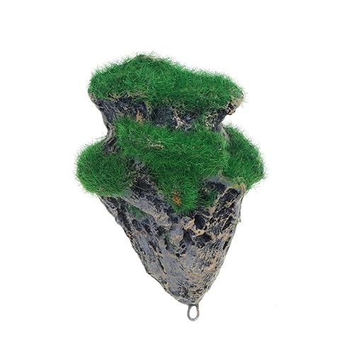 PERSELOSO 1Stück Künstlicher Für Aquarium Dekoration Schwimmendes Bimsstein Ornament S Mit Moos Kunststein Für Aquarien Für Aquascaping Und Süßwasseraquarien von PERSELOSO