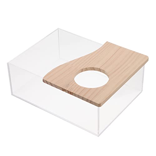 PERSELOSO 1stück Transparente Hamster Sandbad Box Multifunktionale Badewanne Toilette Und Futterbehälter Für Kleintiere Für Hamster Zwerghamster Und Andere Nagetiere PERSELOSO 1stück Transparente Hamster Sandbad Box Multifunktionale Badewanne Toilette Und Futterbehälter Für Kleintiere Für Hamster Zwerghamster Und Andere Nagetiere von PERSELOSO