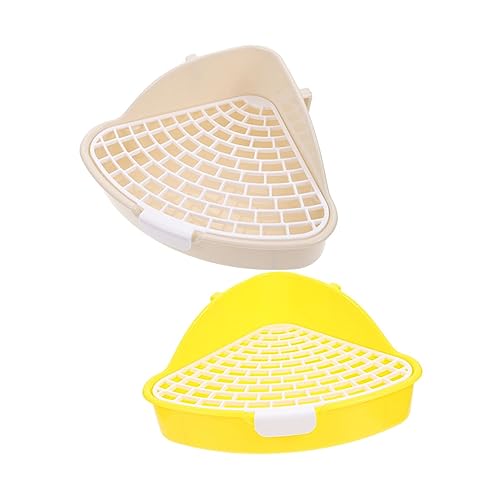 PERSELOSO 2 Stück Box Kaninchen Toilettenspielzeug Für Kaninchen Hamster Meerschweinchen Pinkelpads Waschbar Frettchen Katzentrainingstoilette Wiederverwendbare Welpenpads Welpen von PERSELOSO