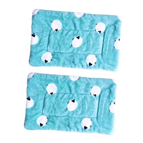 PERSELOSO 2 Stück Hamster Schlafmatte Wärmepad für Kleintiere Kuscheldecke aus Korallenvlies Gemütliches Nest für Meerschweinchen für Winter und Reisen Bunten Designs PERSELOSO 2 Stück Hamster Schlafmatte Wärmepad für Kleintiere Kuscheldecke aus Korallenvlies Gemütliches Nest für Meerschweinchen für Winter und Reisen Bunten Designs von PERSELOSO
