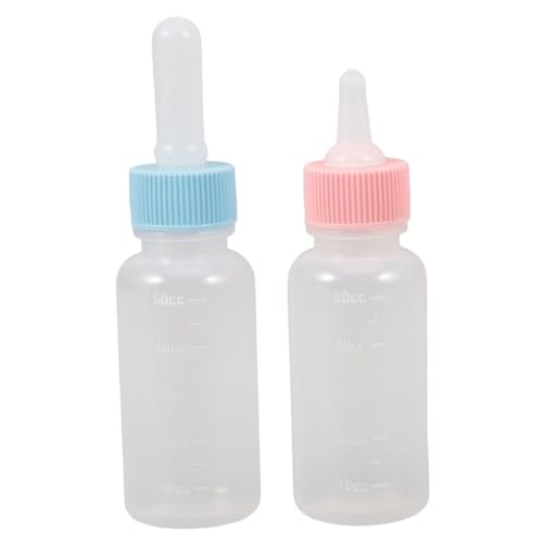 PERSELOSO 2 Stück Haustierflasche Babyflaschen Schaf Flasche Kätzchen Entwöhnungsflasche Kätzchen Babyflasche Neugeborenen Kätzchenflasche Welpen Milchfütterer Welpenflaschen von PERSELOSO