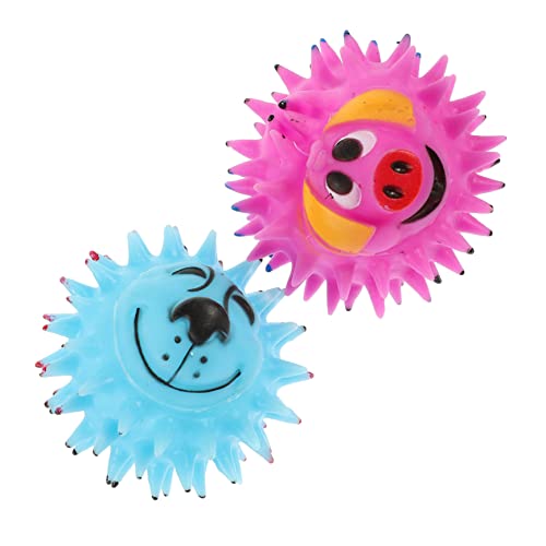 PERSELOSO 2 Stück Haustierspielzeugball Hundekauer Haustiere Hundezahnreinigungsspielzeug Weiche Stabbälle Großes Hundekauspielzeug Welpenzahnspielzeug Kleine Backenzahn Hundebälle PERSELOSO 2 Stück Haustierspielzeugball Hundekauer Haustiere Hundezahnreinigungsspielzeug Weiche Stabbälle Großes Hundekauspielzeug Welpenzahnspielzeug Kleine Backenzahn Hundebälle von PERSELOSO