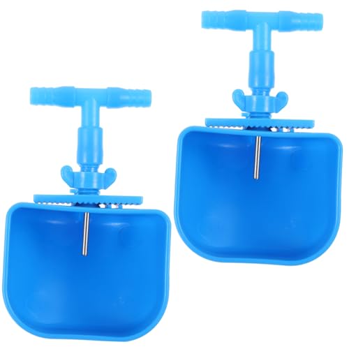 PERSELOSO 2 Stück Kaninchen-wasserbrunnen Großer Wasserspender Für Hunde Wasserspender Für Hundekäfig Wurf Heu Automatisch Hamster Isolierte Wasserflasche Haustier Hydro Plastik Blue von PERSELOSO