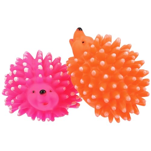 PERSELOSO 2 Stück Kauspielzeug für Hunde Interaktive Langlebige und Quietschende Tier Spielzeuge zur Zahnpflege Fördert Gesundes Kauen und Spielvergnügen Zufällige Farbe Zufällige Farbe von PERSELOSO