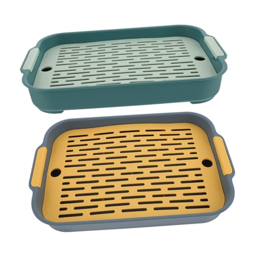 PERSELOSO 2 Stück Kleine Haustier Toilette für Kaninchen Hamster und Meerschweinchen Waschbare Sichere und Geruchfreie Toilette mit Abnehmbaren Gittern für Einfache PERSELOSO 2 Stück Kleine Haustier Toilette für Kaninchen Hamster und Meerschweinchen Waschbare Sichere und Geruchfreie Toilette mit Abnehmbaren Gittern für Einfache von PERSELOSO