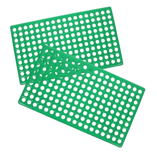 PERSELOSO 2 Stücke Kaninchenkäfigboden Kaninchenkäfig Bodenplatte Kaninchenstall Unterlage Kaninchenbelüftung Bodenplatte Kaninchenhaltung Zubehör Belüftete Bodenplatte drinnen Fuß Abs Green von PERSELOSO