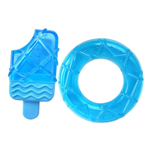 PERSELOSO 2 Stücke Kühlspielzeug für Hunde knuddelig Plüsch für Zahnpflege bei Hunden zahnspielzeug für welpen Interaktives für Haustiere im Sommer Sky-Blue PERSELOSO 2 Stücke Kühlspielzeug für Hunde knuddelig Plüsch für Zahnpflege bei Hunden zahnspielzeug für welpen Interaktives für Haustiere im Sommer Sky-Blue von PERSELOSO