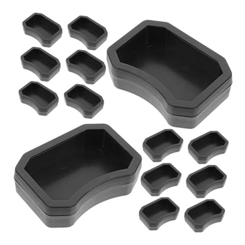PERSELOSO 20 Stück Fressnapf Reptil Crested Gecko Essen lebende Wassernapf für Schlange Wasserschale für Echsen Wasserzufuhr Futterautomat für den Haushalt Plastik Black von PERSELOSO
