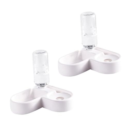 PERSELOSO 2Stücke Automatische Pet Feeder Doppelschale Wasserspender für Kleine und Mittlere Katzen und Auslaufsicher zu Reinigen Glatte Oberfläche PERSELOSO 2Stücke Automatische Pet Feeder Doppelschale Wasserspender für Kleine und Mittlere Katzen und Auslaufsicher zu Reinigen Glatte Oberfläche von PERSELOSO