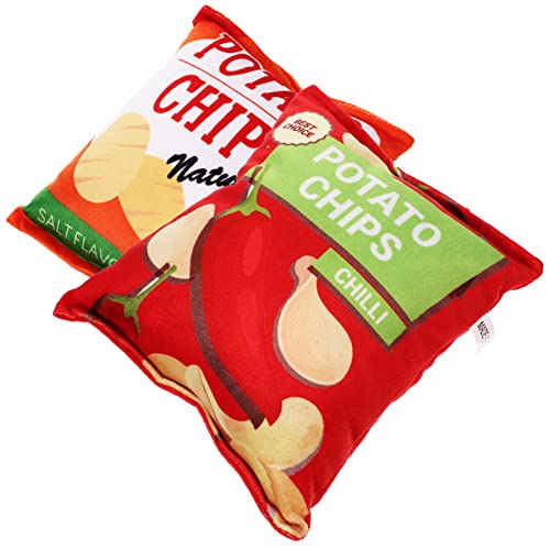 PERSELOSO 2Stücke Hundekauspielzeug aus Weichem Material im Kartoffelchip Design Interaktives Quietschspielzeug für Welpen und Waschbar für Zahnpflege PERSELOSO 2Stücke Hundekauspielzeug aus Weichem Material im Kartoffelchip Design Interaktives Quietschspielzeug für Welpen und Waschbar für Zahnpflege von PERSELOSO