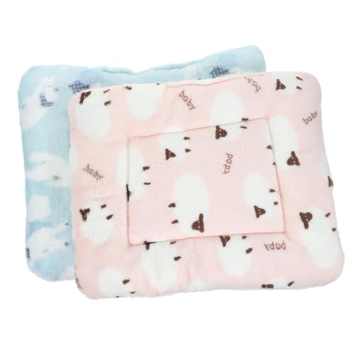 PERSELOSO 2Stücke Meerschweinchen Bettmatte Kuschelige Schlafunterlage für Kleine Hamster Bettwäsche aus Plüsch für Wintermonate PERSELOSO 2Stücke Meerschweinchen Bettmatte Kuschelige Schlafunterlage für Kleine Hamster Bettwäsche aus Plüsch für Wintermonate von PERSELOSO