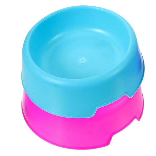 PERSELOSO 2Stücke Plastikhundeschüsseln Bunten Praktische Futter und Wasserschalen für Katzen und Ergonomisches Design zu Reinigen Große Kapazität Langlebig von PERSELOSO