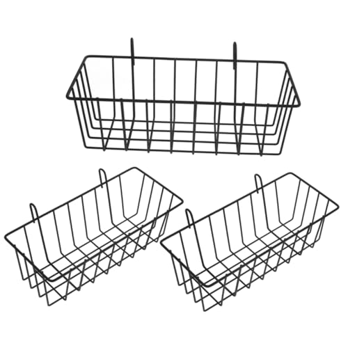PERSELOSO 3 Stück Kaninchen Heuraufe Gestell Kaninchen füttert Heu Heuhalter für Meerschweinchen Hasenfutterstelle klein Vieh Heuhalter für Kaninchen Kaninchenversorgung Schmiedeeisen Black von PERSELOSO