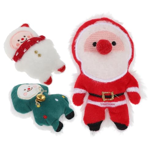 PERSELOSO 3 Teiliges Weihnachtsplüschspielzeug Für Katzen Knisterspielzeug Katzenspielzeug Für Die Feiertage Katzenbaum Katzenspielzeug Kätzchenspielzeug Weihnachtsspielzeug Für von PERSELOSO