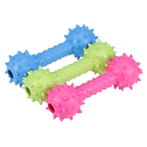 PERSELOSO 3stücke Gummiballonspielzeug Für Hunde Und Katzen Molarspielzeug Zur Zahnreinigung Interaktive Trainingszubehör Blau Gelb Und Rosé Für Kleine Welpen Und Spielbegeisterte von PERSELOSO